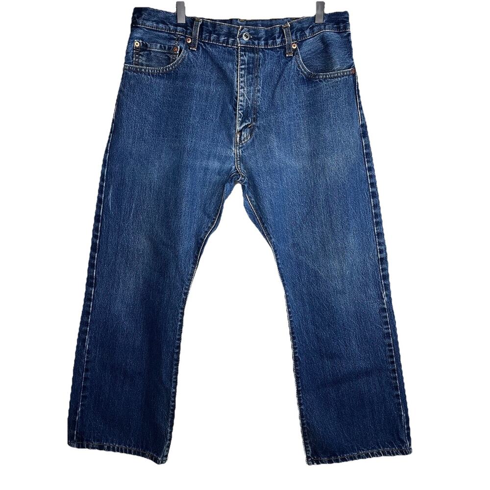 Levis 517 Mens Size 36x29 Loose Leg Medium Wash 100% Cotton Cowboy Workwear Y2K